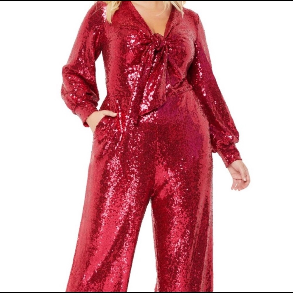 Eloquii Sequin Jumpsuit
